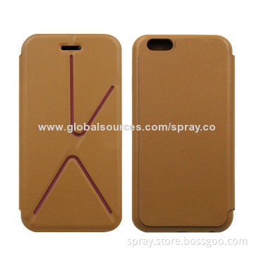 Luxury leather folio stand cases for iPhone, a full leather cover as iPhone 5 original case